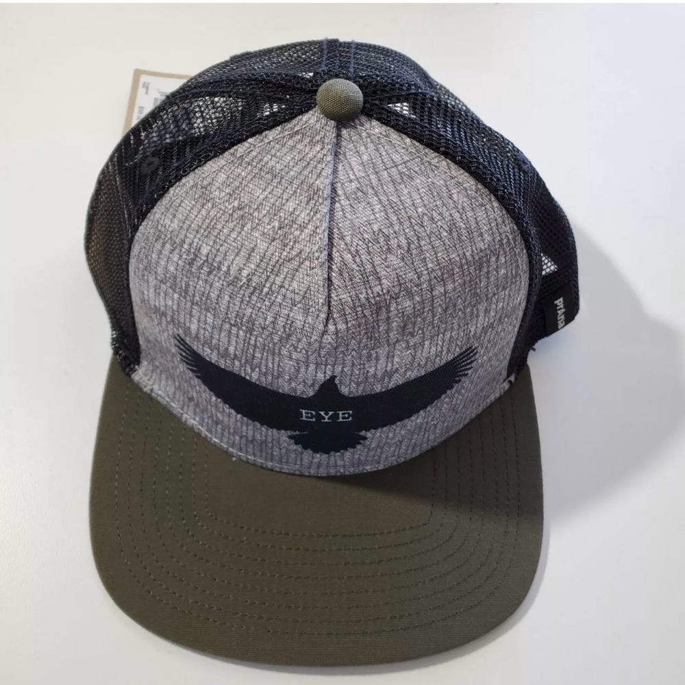 NWT Prana Journeyman Trucker Eagle Eye Snap Back Cap Hat Unisex OS Flat Brim ๐ฅ๐ฅ - Picture 4 of 6